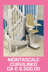 montascale - servoscala a poltroncina curvilinei